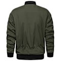 Miniatyrbilde 3 av 5: Lett Bomberjakke for Menn Vår Høst Casual Flight Pilot Varsity Baseball Jakke USA Størrelse LGL black bean S