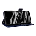 Miniatyrbild 3 av 5: För XREAL Beam Pro Fodral Litchi Textur PU Läder Plånbok Flip Telefonfodral LGL Dark Blue