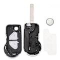 Miniatyrbillede 4 af 4: Til Citroen Ds3 2 Knapper Fjernbetjening Nøgle Etui Service Kit Fjernbetjening Bilnøgle Etui Skal Med Batteri-yu LGL