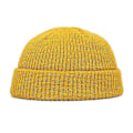 Miniatyrbillede 1 af 3: Herre Strikket Hue Beanie Skullcap Sømandshue Kantløs Retro Navy Stil Beanie Hue LGL yellow