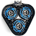 Miniatyrbild 1 av 5: Rakbladshuvud för Philips S5000 S5370 S5571 S5420 S5140 S5078 - blå LGL