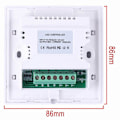 Miniatyrbillede 2 af 5: Fjernbetjening til vægpanel, RGBW LED Touch Panel Controller med farvedæmper til LED strips fjernbetjening (LGL)