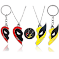 Pikkukuva 1 / 3: Uusi henkilökohtainen Deadpool 3 -elokuvasta johdettu ympäröivä Wolverine-parhaiden ystävien kaulakorulahja [GGL] Key