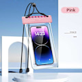Miniatyrbilde 1 av 5: Vanntett Pose Undervanns Svømmebasseng Flytende Veske Tørrpose For Mobiltelefon LGL Pink
