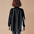 Miniatyrbillede 4 af 5: Efterår Vinter Ny Mode Læder Dame Jakke Frakke Plus Størrelse 6xl Sort Tøj LGL black XL