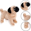 Miniatyrbillede 2 af 5: 12,5 tommer brun mops bamse, mops bamse hund bamser gaver til børn