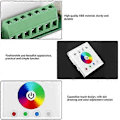 Miniatyrbillede 3 af 5: Fjernbetjening til vægpanel, RGBW LED Touch Panel Controller med farvedæmper til LED strips fjernbetjening (LGL)