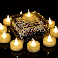 Miniatyrbild 5 av 5: 12 LED-lampor med smart timer, varmvitt ljus, batteridriven (LGL)