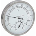 Miniatyrbild 4 av 4: Bastu termometer, 2-i-1 bastu i rostfritt stål Bastutillbehör Termometer Hygrometer Termo-hygro LGL