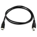 Miniatyrbilde 2 av 5: USB-C USB 3.1 Type C Hann til USB 2.0 B Type Hann Datakabel Ledning Telefon Skriver (LGL)