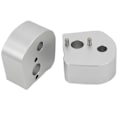 Pikkukuva 3 / 5: 1 tuuman ohjaustangon korotus sarja sopii Yamaha Fjr 1300 helppo asentaa musta [GGL] Silver 25mm