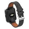 Miniatyrbillede 4 af 5: Læder Urrem til Xiaomi Mi Watch Lite / Redmi Watch til Xiaomi Mi Watch Lite / Redmi Watch LGL Black