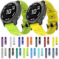 Miniatyrbillede 5 af 5: Til Garmin Fenix 6X 26mm Silikonerem LGL White
