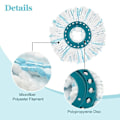 Miniatyrbilde 2 av 4: Komfortabelt sett med to moppehoder for Leifheit Clean Disc Mop Ergo LGL
