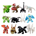 Miniatyrbillede 1 af 4: 12 stk. Sådan træner du din drage figur Night Fury Toothless 3 figurer Bedste gaver til børn[GL]