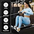 Miniatyrbillede 4 af 5: 2-pak Ro Maskine Fodstropper, Justerbare Fitnessstropper til Romaskiner LGL