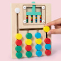 Miniatyrbilde 1 av 5: Tre 4-kanals Fargerike Kuler Gåbrett Puslespill Lære Fire Farger Kuler Gåspill Tanketrening Feriegave FLYE241575 LGL Multicolor