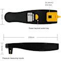 Miniatyrbild 2 av 5: 2-i-1 Digital Däcktrycksmätare, 100 PSI Däcktrycksmätare Däcklufttrycksmätare Mönsterdjupsmätare med LCD-display (LGL)