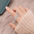 Miniatyrbillede 3 af 5: Unisex Justerbar Spinning Fidget Fredsring Spinner Bånd Åben Ring Anti Angst Roterbar Ring Lindrende Stress Smykker (LGL)