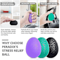 Miniatyrbild 3 av 3: Handterapibollar 3-pack Finger Gewaltenk Artros Träning Handträningsbollar Handterapi Träningsbollar Silikon Fingertränare LGL