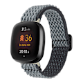 Pikkukuva 1 / 5: Nyloninen kellon ranneke Fitbit Versa 3/4 -kelloon (LGL) Grå Grå
