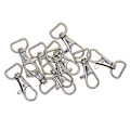 Miniatyrbilde 1 av 5: Svingbare halvsirkelringer med karabinkrok 10 stk Sølv (LGL) Silver 1.5 cm