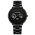 Miniatyrbilde 1 av 3: Herre Business Rustfritt Stål Rem, Luksus Quartz Armbåndsur LGL black yellow