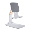 Miniatyrbilde 1 av 5: Nettbrettstativ Universelt Nettbrett- og Mobiltelefonstativ Base Multifunksjonelt Skrivebordsstativ Teleskopisk Sammenleggbart for LGL white
