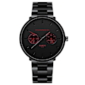 Miniatyrbilde 2 av 4: Herre Business Rustfritt Stål Rem, Luksus Quartz Armbåndsur LGL black blue