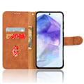 Pikkukuva 2 / 5: Samsung Galaxy A35 5G Nahkakotelo Käännettävä Puhelinkotelo Lompakolla ja Jalustalla LGL Brown