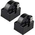 Miniatyrbild 1 av 4: 2-pack 15 Ohm 220V Enkelstift PTC Startrelä för Kyl Frysskåp och Kompressor Svart 1 Fot (LGL)