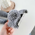 Miniatyrbillede 2 af 5: Kaninformet Fluffy Fur Belagt TPU Telefon Cover Shell til Samsung Galaxy S21 5G/4G LGL Multicolor Style F