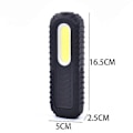 Miniatyrbillede 2 af 5: Genopladelig LED Arbejdslampe, 5W COB Front LED Inspektionslamper med Krog og Magnetisk Base til Bil, Nødsituation (Sort) (LGL)