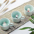 Miniatyrbillede 4 af 4: Kaffe Mælke Te Keramikkop 3D Dyr Morgenkop Bedste Gave til Morgen Drikke. (Panda) LGL