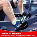 Miniatyrbillede 5 af 5: 2-pak Ro Maskine Fodstropper, Justerbare Fitnessstropper til Romaskiner LGL