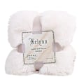 Miniatyrbillede 1 af 5: 80x120cm Blød Fluffy Shaggy Varm Senge Sofa Sengetæppe Sengetøj Lagen Kastetæppe Qinhai-Høj Kvalitet LGL Creamy White