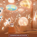Miniatyrbillede 3 af 4: Guardian Angel Projektionslampe LED Multifunktionel Fantasy Himmel Stjerne Rotations Musik Natlys Kreativ Børnefødselsdag LGL
