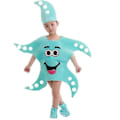 Miniatyrbilde 4 av 4: Barn Skole Hjemmefest Sjøstjerne Cosplay Kostyme For Gutter Jenter Baby Klær Havdyr Stjerne Scene Show Klær Dansedrakt LGL Khaki 160 cm