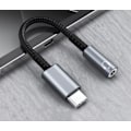 Miniatyrbild 2 av 5: INF USB-C till 3.5mm hörlursadapter (LGL) Grå Grå