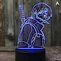 Miniatyrbillede 2 af 5: 3D Natlys Naruto Team Uzumaki Naruto Sasuke Sakura Figur  LED Natlampe Multi-color A
