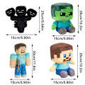 Miniatyrbild 2 av 5: Minecraft Plyschdocka Mjuk Kreativ Present Fylld Leksak Sitting Steve