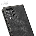 Miniatyrbillede 4 af 5: Til Samsung Galaxy A12 Cover, Blødt TPU Stødsikkert Flip Cover - Sort (LGL)