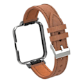 Miniatyrbillede 5 af 5: Læder Urrem til Xiaomi Mi Watch Lite / Redmi Watch til Xiaomi Mi Watch Lite / Redmi Watch LGL Brown