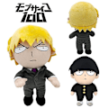 Miniatyrbillede 4 af 5: Mob Psycho 100 Reigen Arataka Plys Legetøj Dukke Børn Jule Fødselsdag Gave Samleobjekt [GGL] Yellow