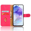 Pikkukuva 2 / 5: Samsung Galaxy A35 5G Nahkakotelo Käännettävä Puhelinkotelo Lompakolla ja Jalustalla LGL Rose
