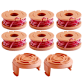 Miniatyrbillede 1 af 5: Sæt med 6 spoleklippere til Worx WA0004.1/WA0010, kompatibel med Worx WG154 WG163 WG180 WG175 WG155 WG151 WG160 (6 spoler + 2 hætter) (LGL)