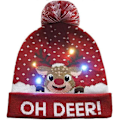 Miniatyrbillede 5 af 5: LED Lysende Strikket Grim Jule Sweater Julehat (LGL)