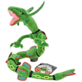 Miniatyrbillede 1 af 5: 80 cm Sort Rayquaza Udstoppede Plysdukke LGL green