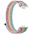 Miniatyrbild 2 av 5: För Huawei Watch Fit 3 Rem Magic Tape Nylon Mjukt Klockarmband - Regnbåge [GGL] Multicolor Style C Huawei Watch Fit 3