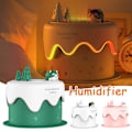 Miniatyrbild 2 av 5: Liten Kakluftfuktare med Färgglatt Nattljus Skrivbordsdimmare Luftfuktare för Hem Sovrum Kontor Tyst Drift USB-driven Portabel D LGL Pink